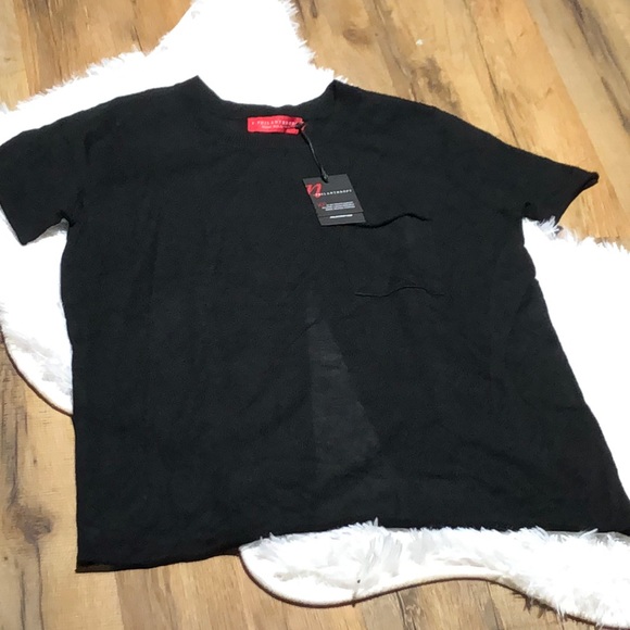 Philanthropy Tops - Philanthropy Knit Open Back Tee